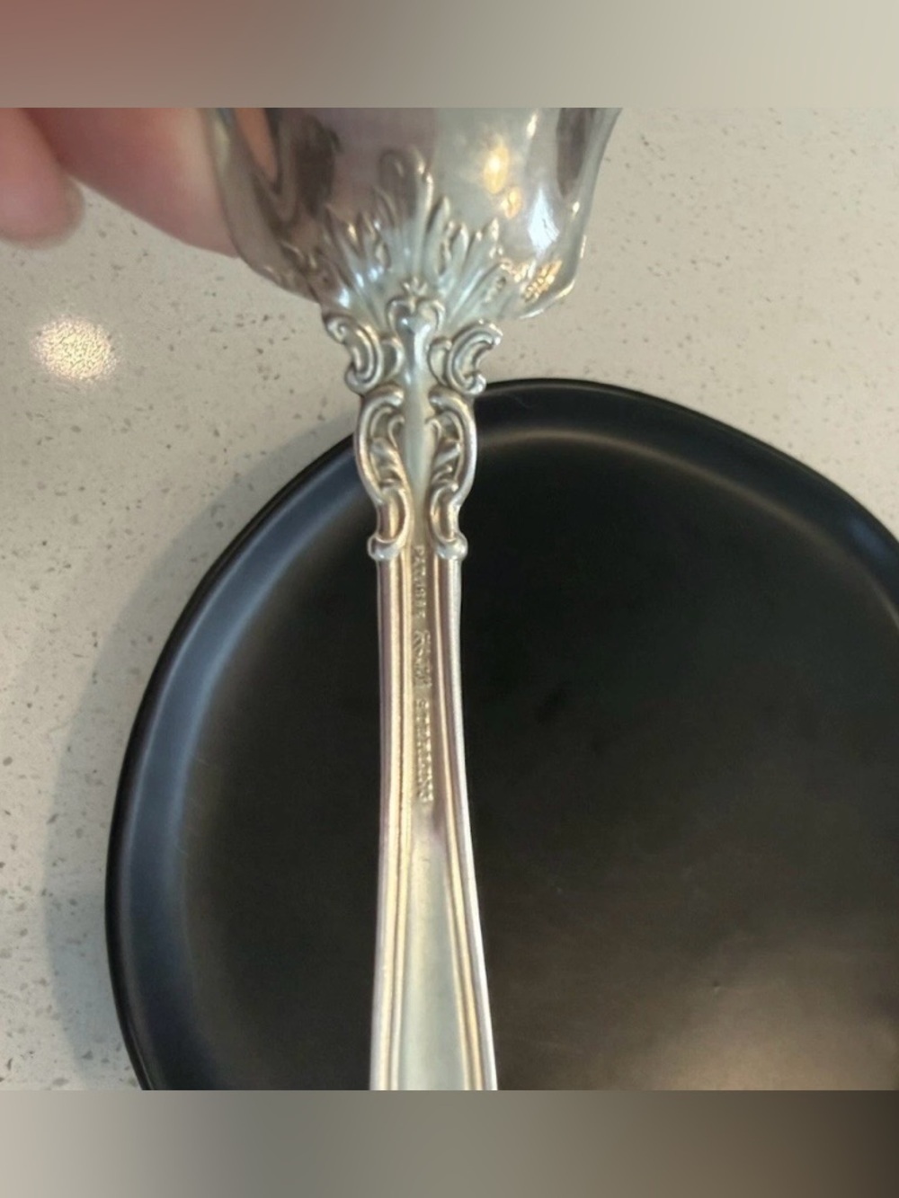 Chantilly by Gotham Antique Collect 1895 Sterling Silver casserole Spoon Piece - Picture 9 of 12